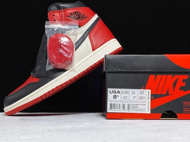 1 Bred High Toe Jordan OG Air Retro 555088-610 0824